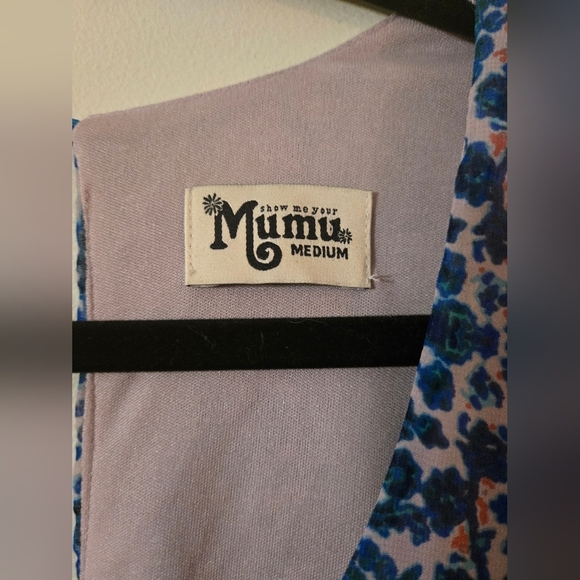 Show Me Your Mumu Donna Michelle Tunic Mini Dress Santorini Splash Size Medium - Picture 3 of 10